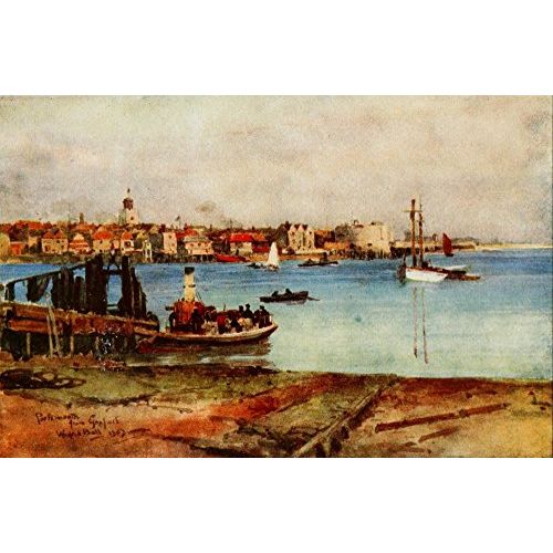  Posterazzi Hampshire 1913 Portsmouth from Gosport Poster Print by Wilfrid Ball, (18 x 24)