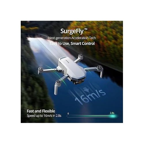  Potensic ATOM SE GPS Drone with 4K EIS Camera, Under 249g, 93 Mins Flight, 4KM FPV Transmission, Brushless Motor, Max Speed 16m/s, 60W Fast Parallel Charging Hub, Fly More Combo