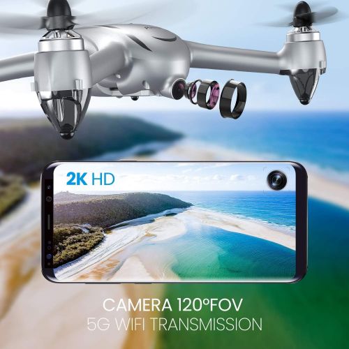  [아마존 핫딜]  [아마존핫딜]Potensic GPS FPV RC Drone, D80 with 2K HD Camera Live Video and GPS Return Home, Strong Brushless Motors, 25 mph High Speed 5.0GHz Wi-Fi Gyro Quadcopter with Free Carrying Case($60
