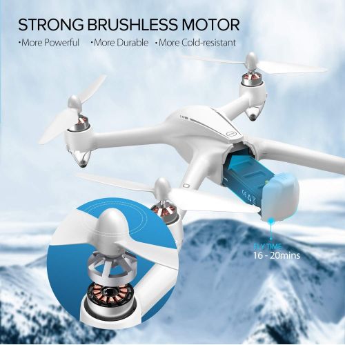  [아마존 핫딜] [아마존핫딜]Potensic D80 GPS Drone, RC with 1080P Camera Live Video, Strong Brushless Motors, GPS Return Home, 25 mph High Speed 5.0GHz Wi-Fi Gyro Quadcopter, White