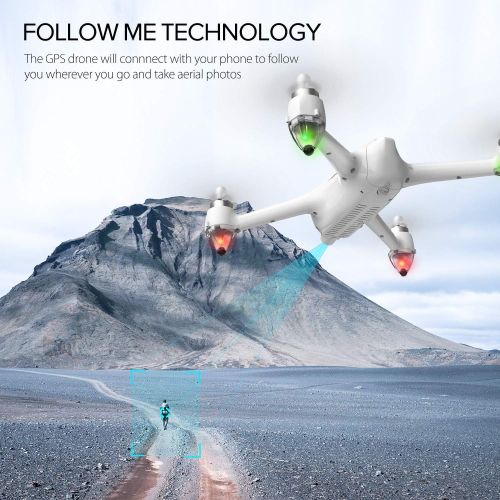  [아마존 핫딜] [아마존핫딜]Potensic D80 GPS Drone, RC with 1080P Camera Live Video, Strong Brushless Motors, GPS Return Home, 25 mph High Speed 5.0GHz Wi-Fi Gyro Quadcopter, White