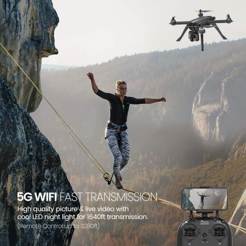  [아마존핫딜][아마존 핫딜] Potensic D85 GPS Drone with 2K FPV Camera, 5G WiFi Live Video Brushless Quadcopter with Carrying Case, 2 Batteries 40 Min, Auto Return Home, Follow Me, Selfie Drone for Adult Begin