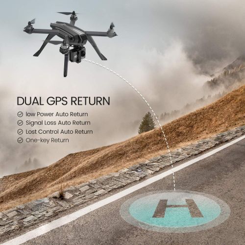  [아마존핫딜][아마존 핫딜] Potensic D85 GPS Drone with 2K FPV Camera, 5G WiFi Live Video Brushless Quadcopter with Carrying Case, 2 Batteries 40 Min, Auto Return Home, Follow Me, Selfie Drone for Adult Begin
