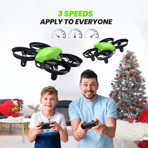  Potensic Upgraded A20 Mini Drone Easy to Fly Even to Kids and Beginners, RC Helicopter Quadcopter with Auto Hovering, Headless Mode, 3 Batteries and Remote Control, Gift Choice for