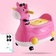 Potty Kids Toilet Seat Training Easy Loo Safe Toddler Baby Fun Portable Trainer Pink, White Children yo car (Color : Pink, Size : C)