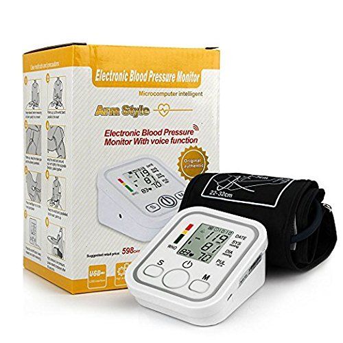  PowMax WW-39 Upper Arm Digital Blood Pressure Monitor (White) …