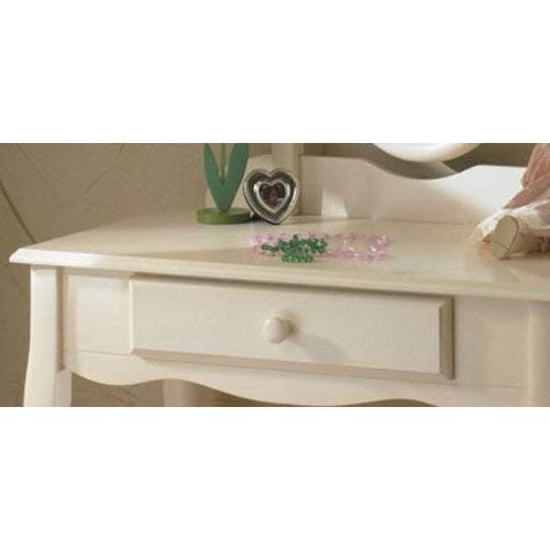  Powell Off-White Vanity and Bench Set