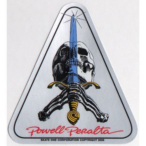  Powell Peralta Skateboard Sticker - Skull & Sword - Official Reissue Old School