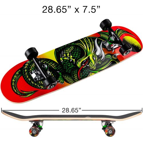  Powell-Peralta Powell Golden Dragon Knight Dragon 2 Mini Complete Skateboard 28