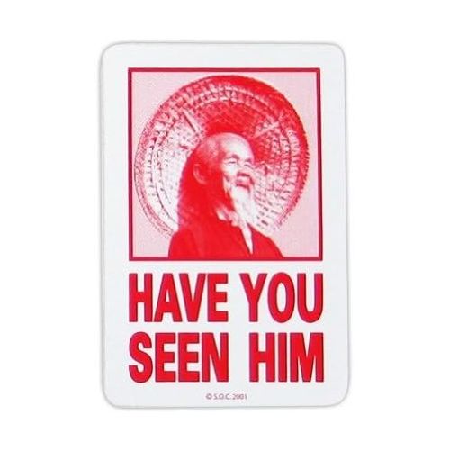  Powell Peralta Animal Chin Have You SEEN HIM Skateboard Sticker RED