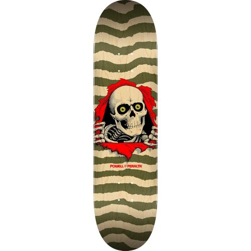  Powell Peralta Ripper Skateboard Deck Natural Wood (Olive, 8.75x32.95)