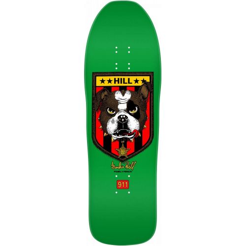  Powell-Peralta Frankie Hill ? Bulldog ? Green Skateboard Deck, 10 W x 31.5 L, Model: DCPMFHBDG