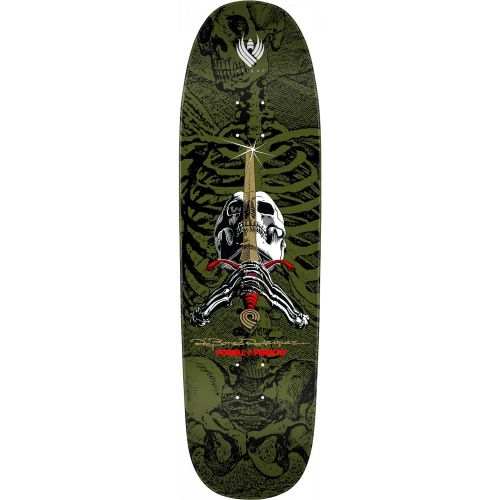  Powell Peralta Skateboard Deck Skull and Sword Flight Green 9.265 x 32