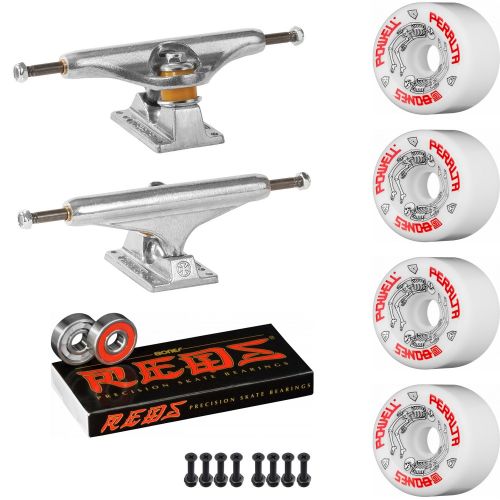  Powell-Peralta Old School Skateboard Pack Independent 159 Trucks G-Bones White Wheels Bones Reds