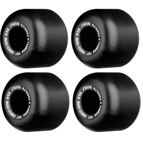  Powell-Peralta Mini Cubic Skateboard Wheels with Hybrid Ceramic Bearings