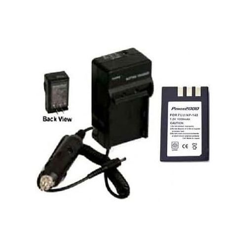  Power 2000 NP-140 Battery + Charger for Fuji Fujifilm Finepix S100, FujiFilm S200 EXR, FujiFilm S205 EXR