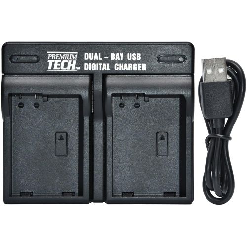  Power 2000 Power2000 ACD-443 NP-FZ100 Rechargeable Battery (2X) with Dual Bay Charger + 5000mAh Power Bank Kit for Sony Alpha A7 III, A7R III, A9 Digital Cameras