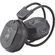 Power Acoustik Hp-900s 2-channel Rf 900mhz Wireless Headphones With Swivel Earpads