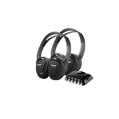  Power Acoustik HP-22IRT 2 Sets of 2-Channel RF 900MHz Wireless Headphones with Transmitter