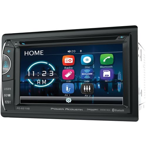  Power Acoustik PH-620SXMB 6.2 Double-DIN In-Dash DVD/SiriusXM Radio Bundle with 3 Months Free Service