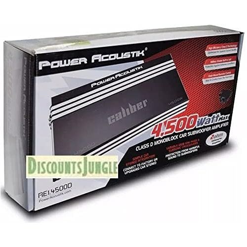  Power Acoustik RE1.4500D 4500 Watt 1 Channel Monoblock Car Amplifier RE1-4500D