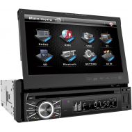 Power Acoustik PTID-8920B In-Dash DVD AMFM Receiver with 7-Inch Flip-Out Touchscreen Monitor and USBSD Input
