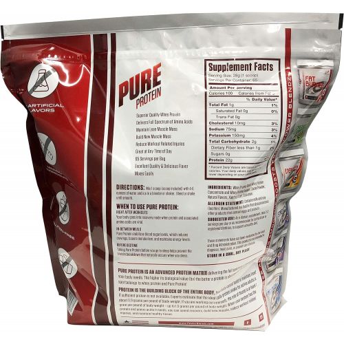  Smoothie Powder Pure Protein Vanilla, Pure Whey Protein Concentrate and Isolate Blend, Vanilla Flavor by Power Blendz