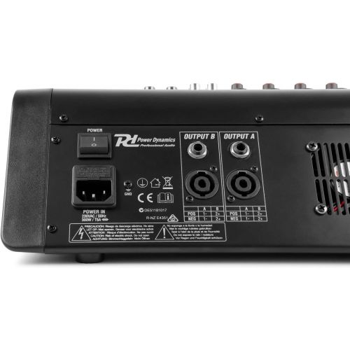  [아마존베스트]Power Dynamics PDM M404A 4Microphone Inputs 24-bit Multi-FX Processor USB Player