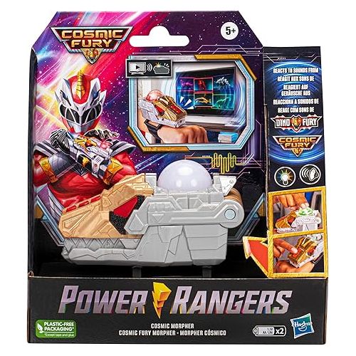  Power Rangers Cosmic Fury Cosmic Morpher Electronic Sound Scanning Color Change Lights and Sounds Kids Role Play Toys for Girls and Boys Ages 5 and Up