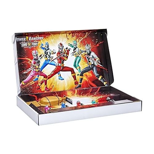  Power Rangers Dino Fury 5 Team Multipack 6-Inch Action Figure Toys with Keys and Chromafury Saber Weapon Accessories (Amazon Exclusive)