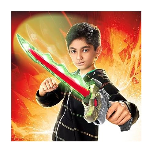  Power Rangers Dino Fury Chromafury Saber Electronic Color-Scanning Toy with Lights and Sounds, Inspired by The TV Show Ages 5 and Up