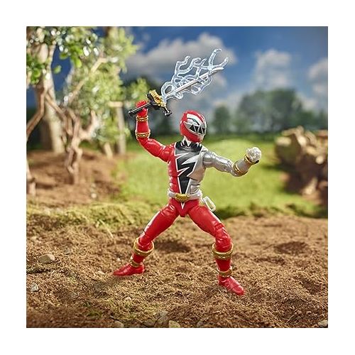  Power Rangers Lightning Collection Dino Fury Red Ranger 6-Inch Premium Collectible Action Figure Toy