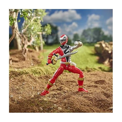  Power Rangers Lightning Collection Dino Fury Red Ranger 6-Inch Premium Collectible Action Figure Toy