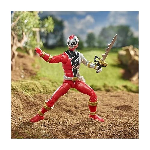  Power Rangers Lightning Collection Dino Fury Red Ranger 6-Inch Premium Collectible Action Figure Toy
