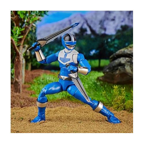  Power Rangers Lightning Collection Time Force Blue Ranger and Vector Cycle Action Figures with Accessories, Ages 4 and Up, Collectible Toys