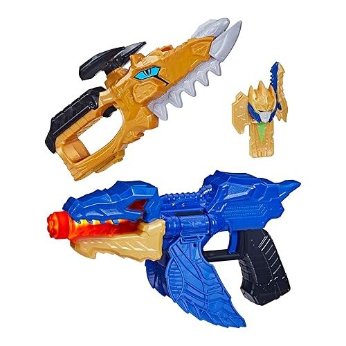  Power Rangers Dino Fury Gold Fury Blade Blaster Superhero Costume Accessory Ranger Morpher with Electronics Great Gift for Kids Ages 5 & Up