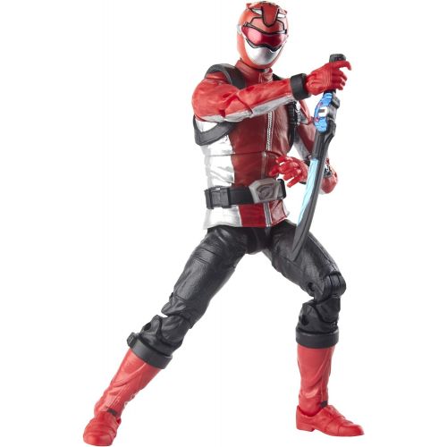 해즈브로 Hasbro Power Rangers Lightning Collection 6 Beast Morphers Red Ranger Collectible Action Figure Toy with Accessories