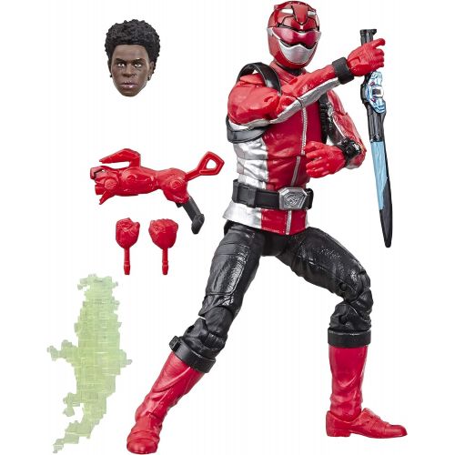 해즈브로 Hasbro Power Rangers Lightning Collection 6 Beast Morphers Red Ranger Collectible Action Figure Toy with Accessories