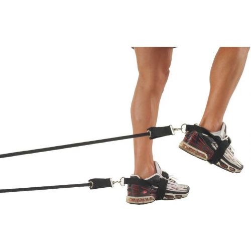  Power Systems Leg Speed Builder, Two Adjustable Foot Straps and Two 70-Inch Resistance Tubes with Anchor, Resistance Levels: 14-40 Pounds, Black (11000)