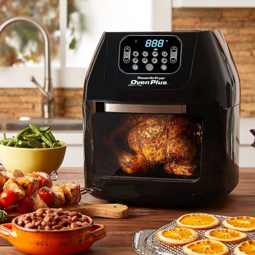 파워 비젼 Power AirFryer Oven Plus, 6-Quart, Black