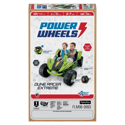  Power Wheels Dune Racer Extreme, Green Ride-On Vehicle