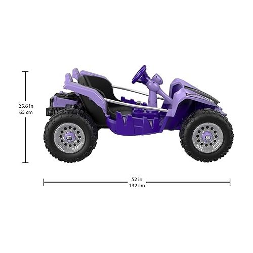  Power Wheels Dune Racer Extreme Purple 12-V Ride-on Vehicle for Preschool Kids Ages 3-7 Years