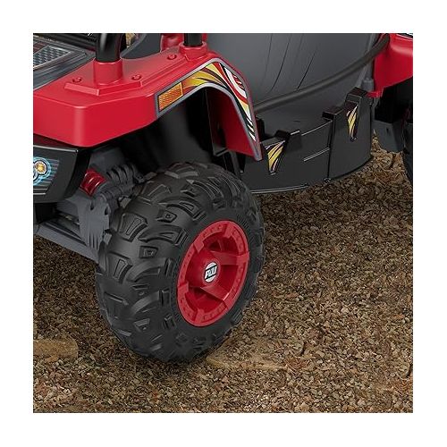  Power Wheels Baja Trailster Battery-Powered Ride-On Toy, Pretend Dune Buggy, Multi-Terrain Traction, Preschool Toy, Seats 2, Ages 3+ Years