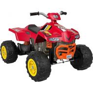 Power Wheels Hot Wheels Ride-On Toy Racing ATV with Multi-Terrain Traction and Reverse Drive, Seats 1