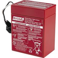 Power Wheels 6-Volt Red Rechargeable Replacement Battery for Fisher-Price Ride-On Preschool & Toddler Toy, Red