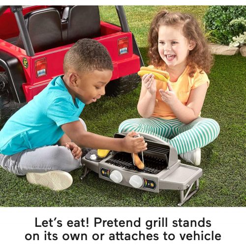  Fisher-Price Power Wheels BBQ Fun Jeep Wrangler, 12V battery-powered ride-on vehicle