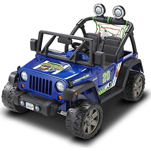  Fisher-Price Power Wheels Gameday Jeep Wrangler Battery-Powered Ride-On Vehicle