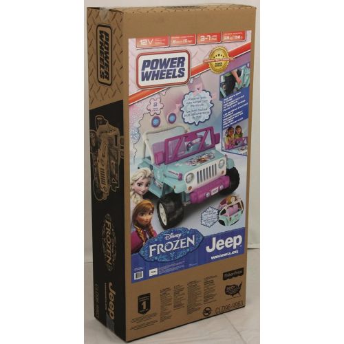  Power Wheels Disney Frozen Jeep Wrangler 12-V Ride-On Vehicle for preschool kids ages 3-7 years