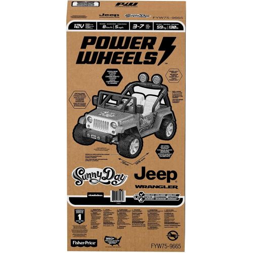  Power Wheels Hot Wheels Jeep Wrangler, Blue (12V)