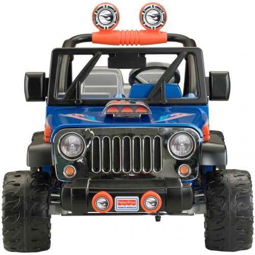  Power Wheels Hot Wheels Jeep Wrangler, Blue (12V)